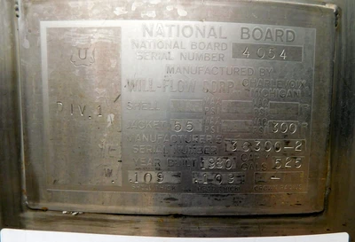 Used WILL FLOW 525 GALLON Stainless Steel Tanks New Jersey US | Champion Trading Corporation #1325170