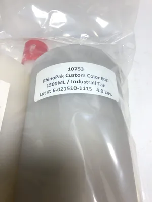 Rhino 10753 Rhinopak Custom Color Chemical Spray Cartridge 60D 1500ml/Industrial Tan