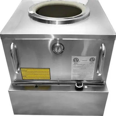 28″ x 30″ Stainless Steel Tandoor Clay Oven – Natural Gas