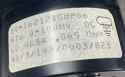 GENERAL ELECTRIC 50-162121GBPB6 DC AMP PANEL METER 0-75A 5E-16