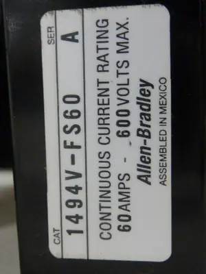 USED ALLEN BRADLEY 1494V-DS60 SER A