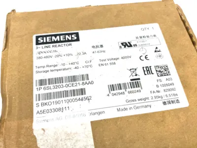 6SL3203-0CE21-8AA0 | Siemens  SINAMICS Line Reactor 380-480V - New Other
