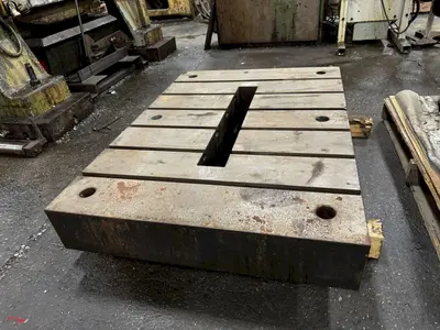 42-1/2" X 30-1/4" x 6" HEAVY DUTY STEEL BOLSTER PLATE. STOCK # 0991125