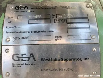 USED WESTFALIA NA 7-06-076