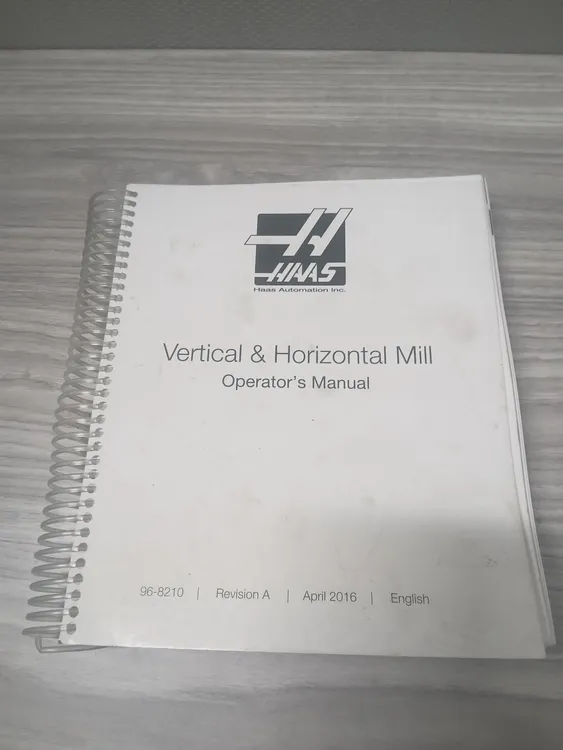 Used HAAS Vertical & Horizontal Mill Manuals | MachineStation #946529