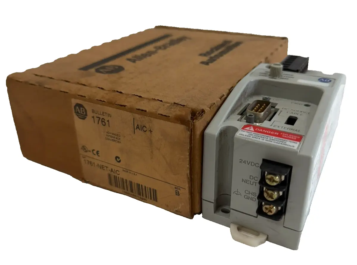 ALLEN BRADLEY 1761-NET-AIC INTERFACE CONVERTER 1761NETAIC NEW, SURPLUS