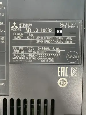 Mitsubishi MR-J3-100BS Servo Drive 200-230v-ac 170v-ac 1kw (BIN-1.2.4)