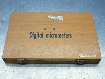 2-3", 1-2", 0-1" 3pcs Digital Outside Micrometer Set.