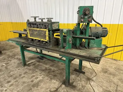 USED BLISS/MAC-HEMP AXY 6-ROLL ROTARY TUBE & PIPE STRAIGHTENER (14626)