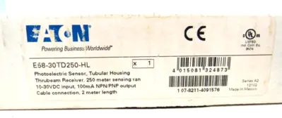 NEW CUTLER HAMMER E58-30TD250-HL PHOTOELECTRIC SENSOR E5-30TD250HL