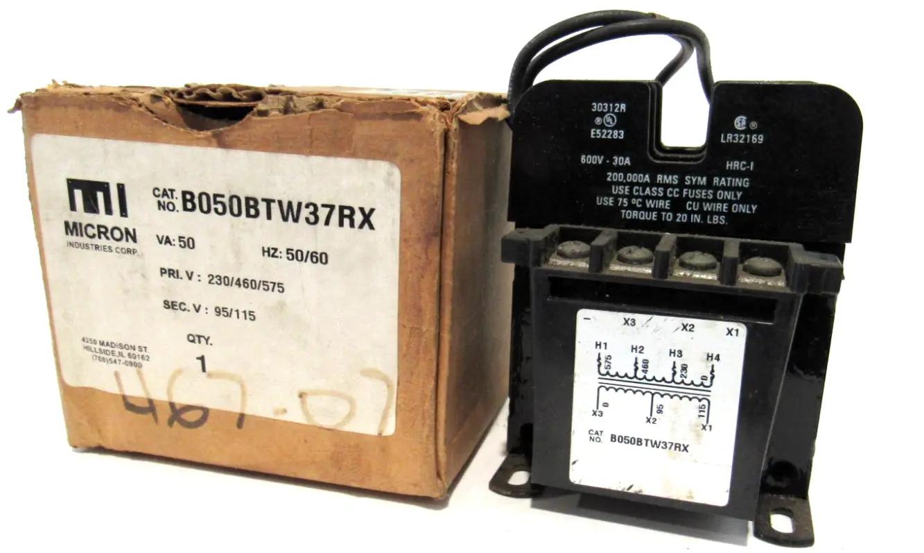 NEW MICRON INDUSTRIES B050BTW37RX TRANSFORMER