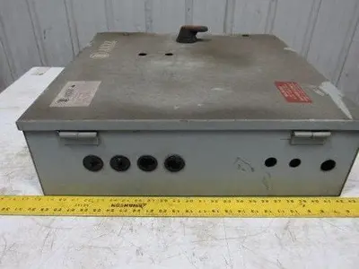 Electric Enclosure 24"x24"x7" Hinged Door W/Back Plate & 30A Fused Disconnect