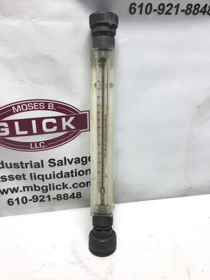 1″ FNPT Port Block Style Inline Flowmeter psi 15 GPM Acrylic