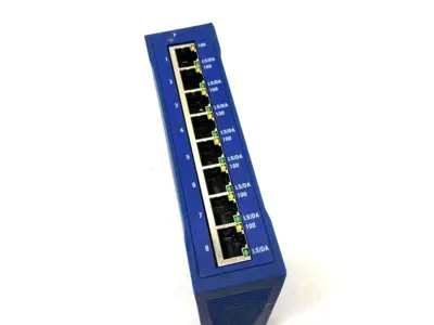 USED HIRSCHMANN DIN-RAIL ETHERNET SWITCH 8-PORT