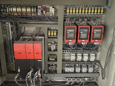USED 1998 JAGENBERG 86.61” WIDE SYNCHRO SHEETER  400-2200 MODEL WITH DUAL SLITTER SECTION 1998 JAGENBERG 86.61” WIDE SYNCHRO SHEETER  400-2200 MODEL WITH DUAL SLITTER SECTION