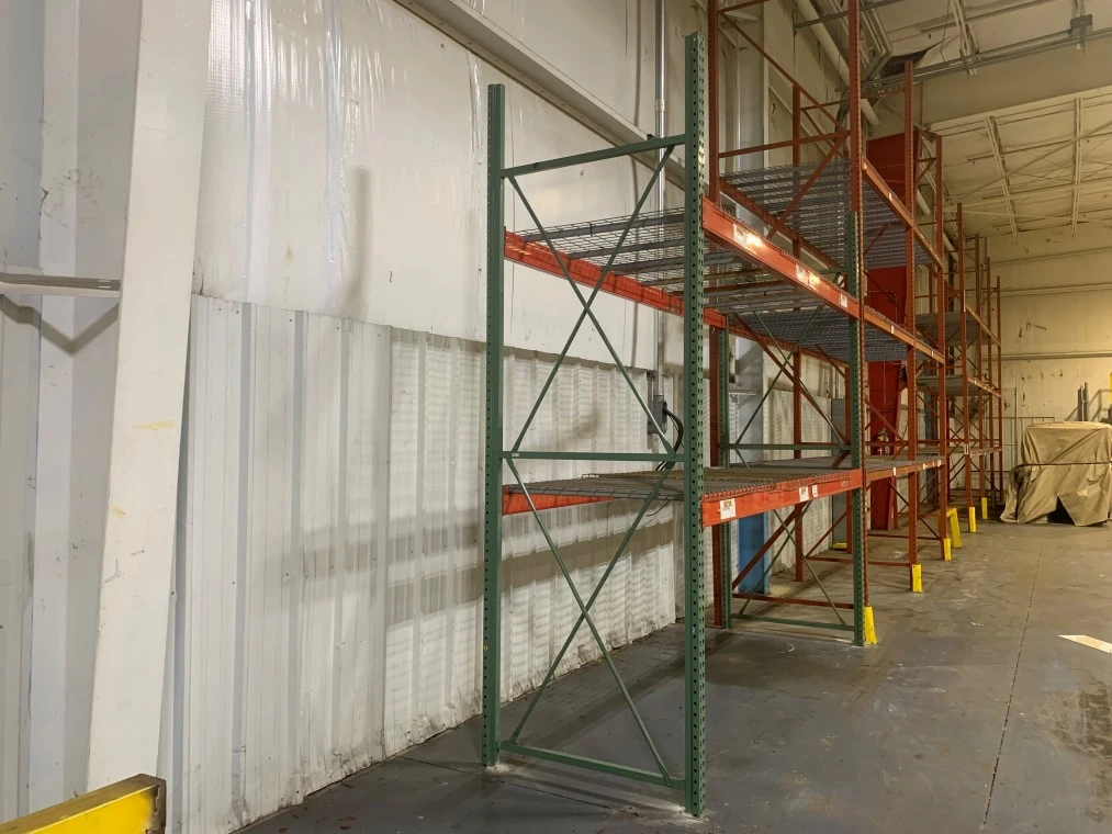 12’ x 54” Pallet Racking Upright, Double Tear Drop