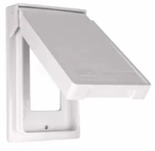 Eaton S2966W-SP GFCI or Decorator Self-Closing Cover, White [New]