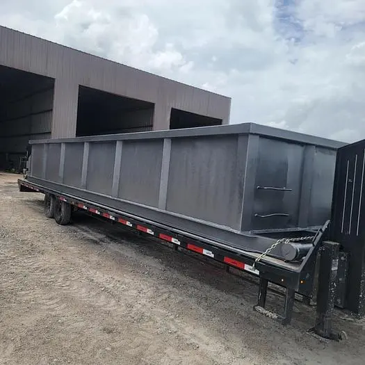 Used OPEN TOP 200BBL OPEN TOP SKIDDED TANKS Carbon Steel Tanks US | Bx Tank Supply #1095166