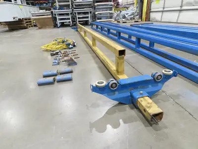 Gorbel 1/4 Ton 500Lb Free Standing 4-Post Bridge Crane 15'Span 18' 6"Runway