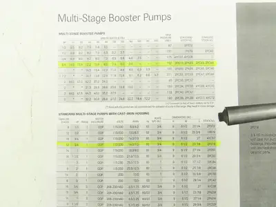 Dayton 2P019 Stainless Steel Multi Stage Booster Pump Motor 3/4HP 115/230V 1PH
