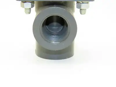 Plast-o-matic D075B 3/4" Shutoff Valve Double Action Pneumatic Controlled