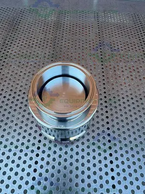 NEW 316L STAINLESS STEEL INLINE CHECK VALVE W/ 3" SANITARY FITTING