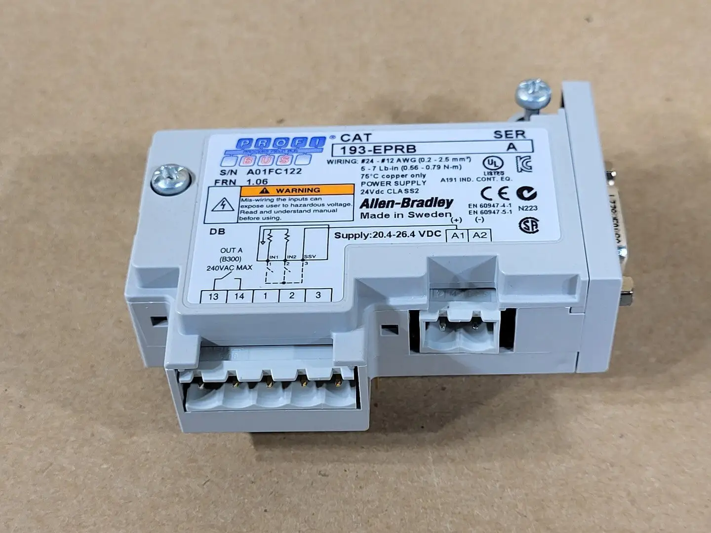 NEW ALLEN-BRADLEY 193-EPRB