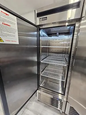 Single door upright refrigerator - like new
