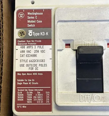 New | in-Stock WESTINGHOUSE KD3400K Miscellaneous Equipment (Electrical & Power) | Surplus Asset Holdings #1197561