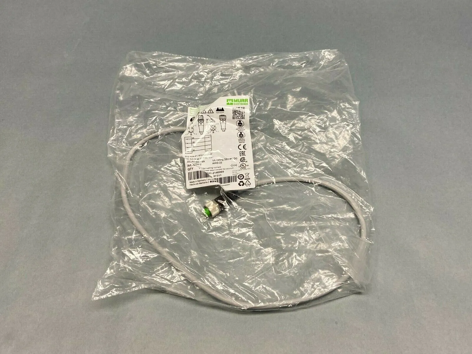 7000-40021-2140060 | Murr Electronik  Double-Ended Cordset - New