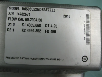USED Micro Motion H050 S322NDBAEZZZZ