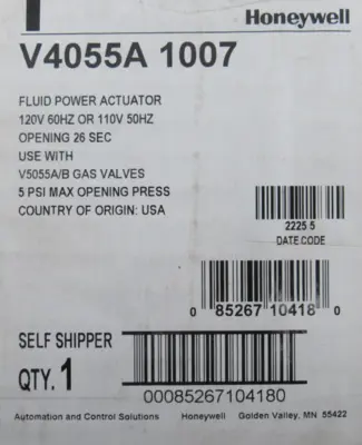 NEW HONEYWELL V4055A-1007 ACTUATOR V4055A1007