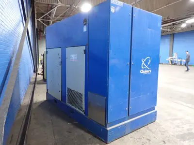 Used 2007 QUINCY COMPRESSOR QGV200 Rotary Screw & Sliding Vane Air Compressors Ohio US | HGR 24 #861420