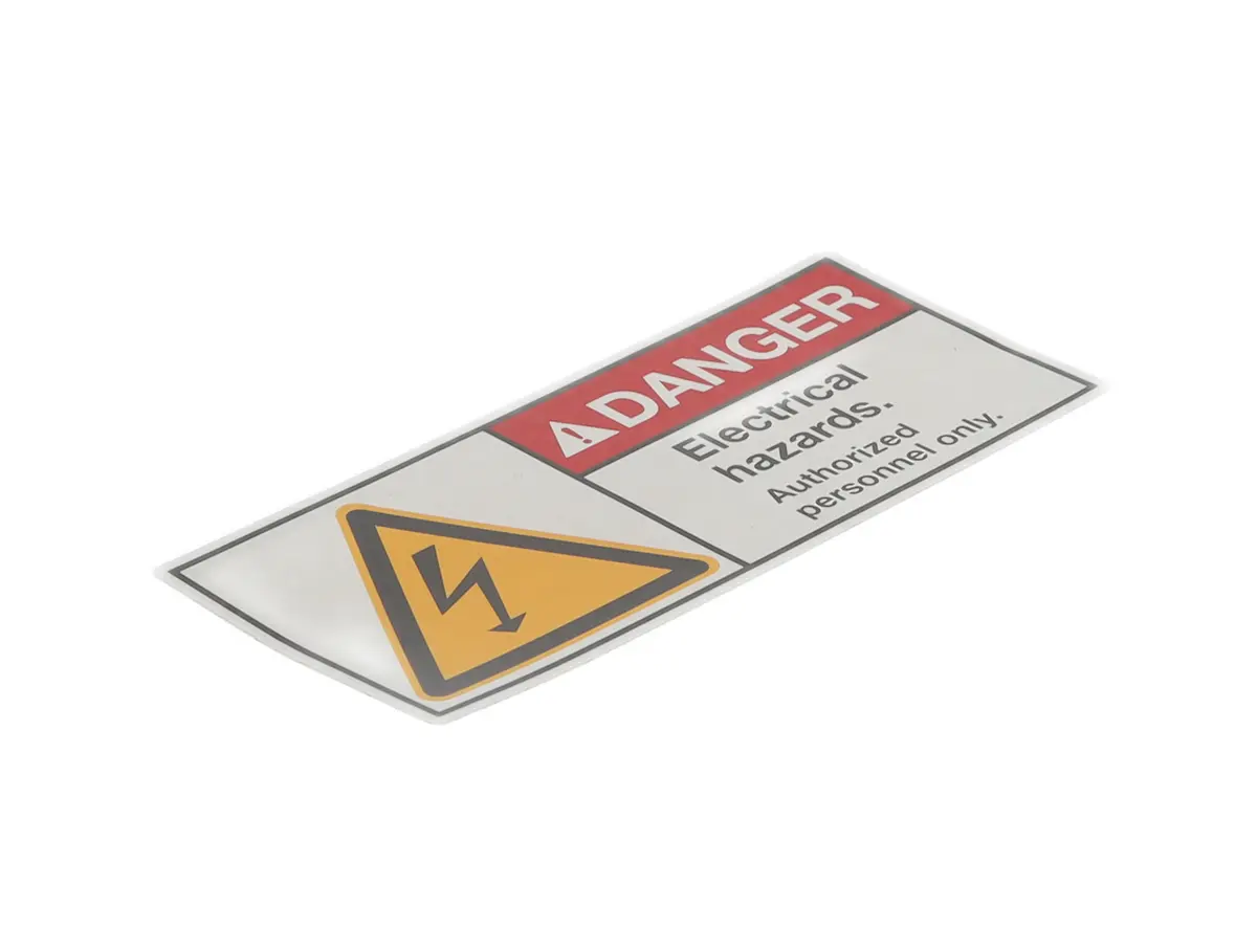 KUKA ANSI warning label electric shock