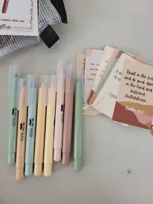 Bible Journaling Set with Markers, Highlighters, Bible Tabs, Coloring Books and Tote Bags
