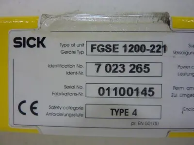 USED SICK OPTIC ELECTRONIC FGSE 1200-221