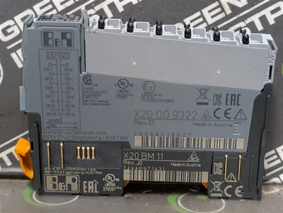 B&R Automation X20D09322 Digital Output Module Assembly Rev. I0 Used