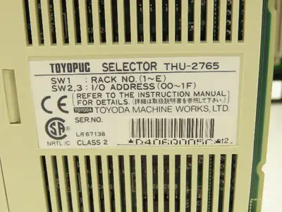 Toyoda THR-2766 Toyopuc PLC 8-slot Chassis Rack CPU Processor I/O Module
