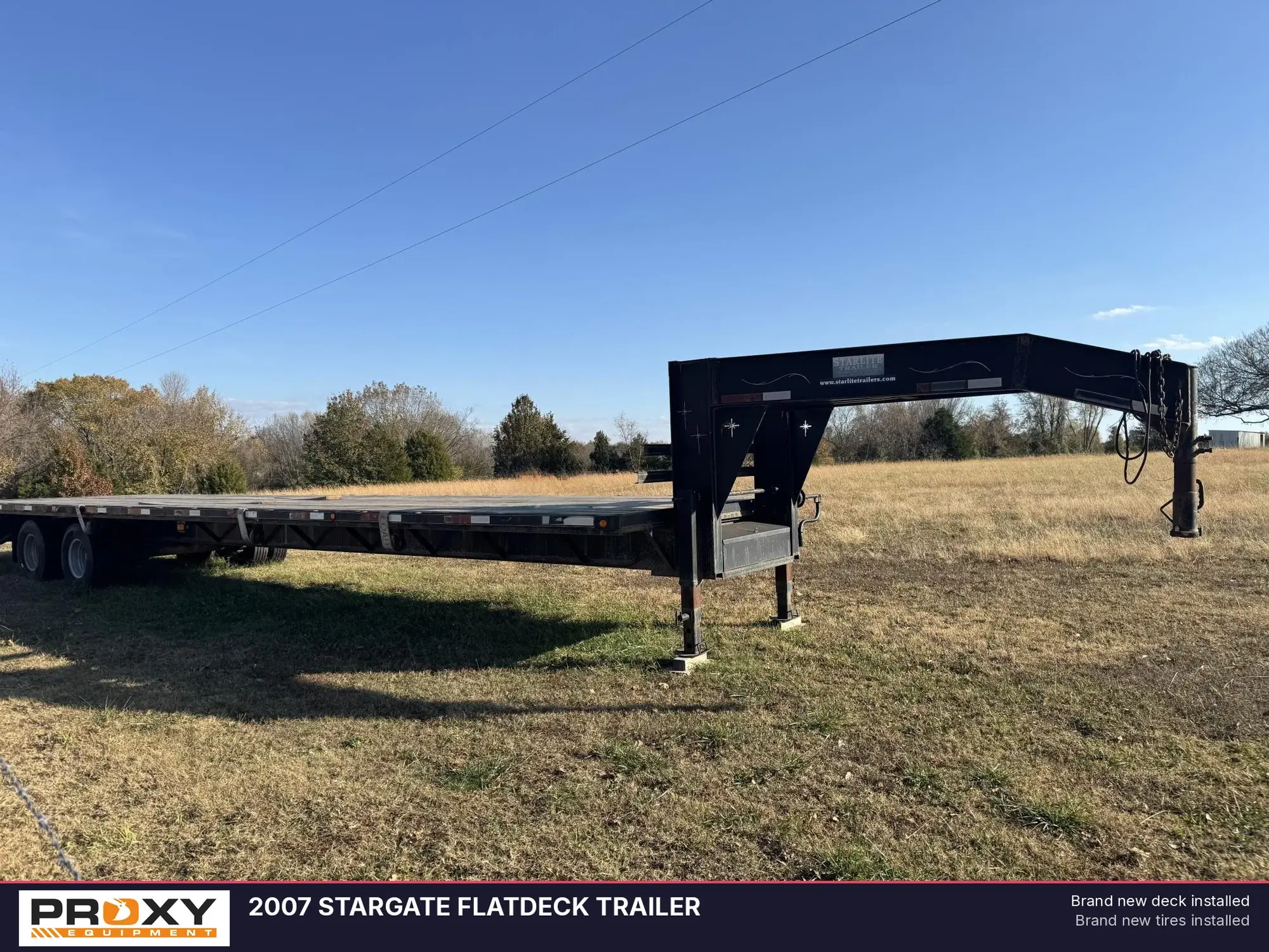 Used 2007 STARGATE FLATDECK TRAILER Flatbed Trailers Oklahoma US | Proxy Equipment #1380412