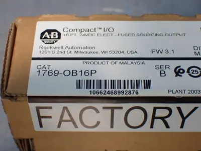 New | in-Stock ALLENBRADLEY 1769OB16P PLC Input & Output Ohio US | HGR 24 #1129879