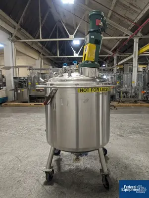 USED Bulling Metal Works 400 Liter Bulling Metal Works Reactor, 316L S/S, 45/120#