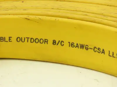 Festoon Cable Outdoor E-24573 Multi-Conductor Flat Cable 8 Wire 16AWG 600V 35'