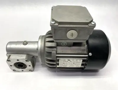 USED REXROTH THREE‑PHASE MOTOR W/ 3842527868 SLIP-ON GEAR UNIT