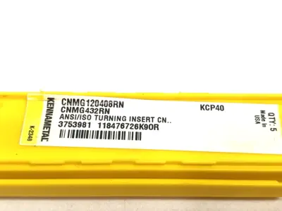 USED KENNAMETAL KENLOC™ CNMG INSERT NEGATIVE RN GEOM. CNMG120408RN