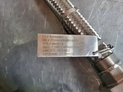 24" Stainless Steel Hydraulic Hose