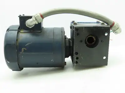 Iron Man HMQ818-15-H-56 Grove Gear 56C 15:1 Gearbox w/ Leeson 3/4 HP 480VAC 3Ø Motor