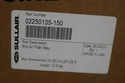 NEW OPEN BOX 02250135-150 Sullair Air Filter STOCK GF461