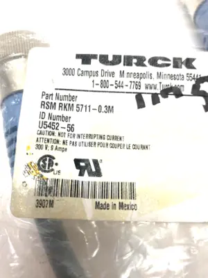 New | in-Stock Turck DeviceNet Double Ended Cordset Connector Accessories Michigan US | Maverick Industrial Sales #1397494