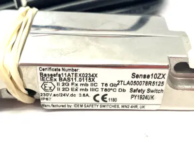 New | in-Stock ABB Magnetic Safety Switch Non-Contact SENSE 10 EX SS 5M CBL 2NC/1NO Relays & Switches Michigan US | Maverick Industrial Sales #1391045
