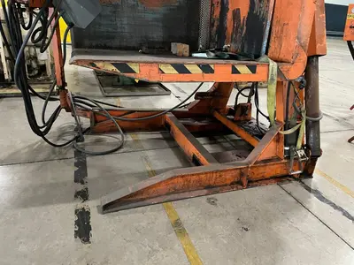4400 LBS x 55" x 48" x 60" CHERRY HYDRAULIC PALLET INVERTER / ROTATE / FLIPPER: STOCK #23736